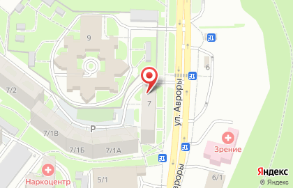 Уфа-печать, Кировский район на улице Авроры на карте