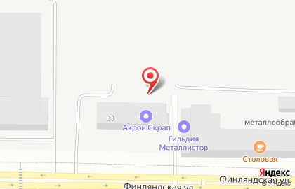 Альт на Финляндской улице на карте