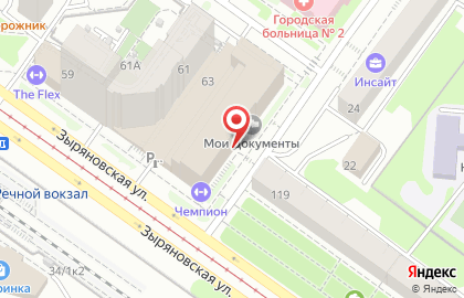 Оптовая фирма Дивелас на ​Зыряновской на карте