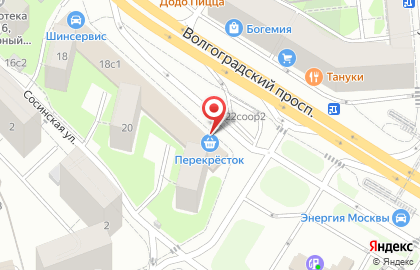 Банкомат МКБ на Волгоградском проспекте, 18 стр 1 на карте
