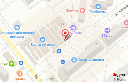 Филиал в Республике Татарстан МТС на улице Комарова, 21а на карте
