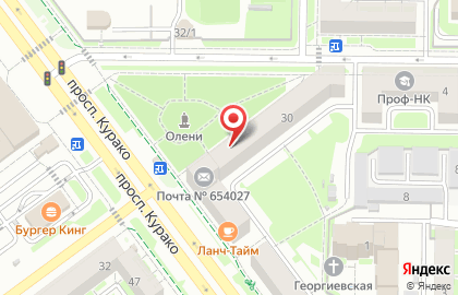 Мебельный салон Сибирь в Центральном районе на карте
