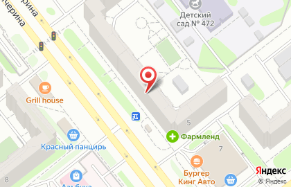 Сеть магазинов разливного пива Fristo в Курчатовском районе на карте
