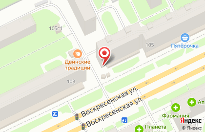 Кондитерская-кулинария Тортик на Воскресенской улице на карте