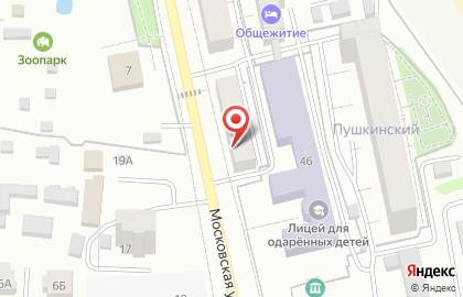 Хлеб на Московской улице на карте