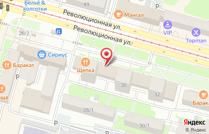 Цветочный салон МосРозаОПТ на Революционной улице на карте