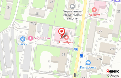 Медицинский центр ГлавВрач в Наро-Фоминске на карте
