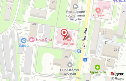 Аптечный пункт Сбер Еаптека на улице Ленина в Наро-Фоминске на карте