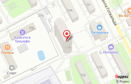 “ГЛАВКОМ” центр недвижимости на улице Клемента Готвальда на карте