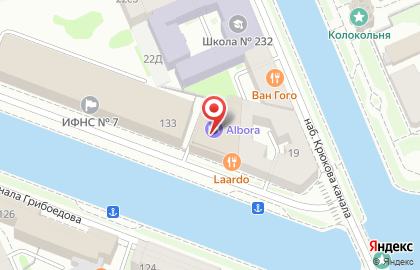 Бутик-отель Альбора на набережной Канала Грибоедова на карте