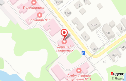 Городская клиническая больница №1 в Твери на карте