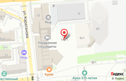 Ателье-магазин в Центральном районе на карте