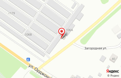 Шиномонтажная мастерская на улице Орджоникидзе на карте