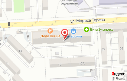 Магазин винных напитков Millstream на улице Мориса Тореза на карте