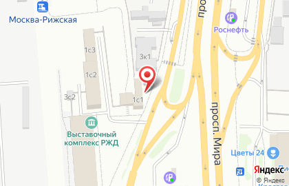 Москва-Рижская, железнодорожная станция на карте