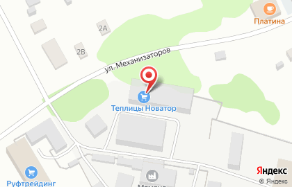 Торгово-монтажная компания Теплицы Новатор на улице Механизаторов на карте