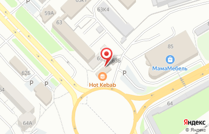 Кафе быстрого питания Шашлычная на Октябрьском проспекте на карте