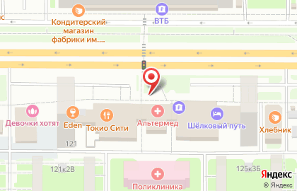 Супермаркет Вкустер на Ленинском проспекте на карте