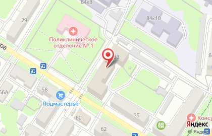 Автостоянка в Туле на карте