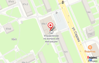 Управление по вопросам миграции, Главного управления МВД России по г. Санкт-Петербургу и Ленинградской области Отдел по Невскому району на улице Седова на карте