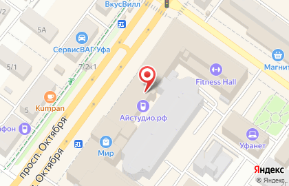 Фирменный магазин Samsung на проспекте Октября на карте