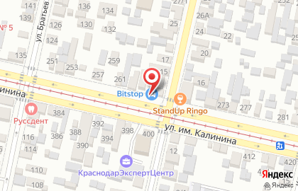 Автостекольная станция Битстоп на Калинина на карте