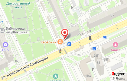 Магазин кондитерских изделий на улице 8-й Воздушной Армии на карте