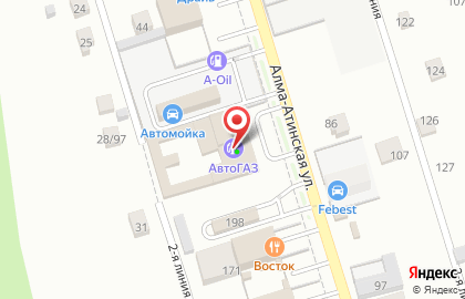 Кафе-ресторан Беркут на Алма-Атинской улице на карте
