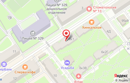 Найс на проспекте Елизарова на карте
