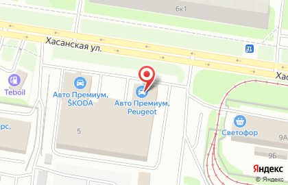 Автоцентр Авто Премиум на метро Проспект Большевиков на карте