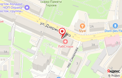 Медицинский центр ЛабСтори на улице Дзержинского на карте