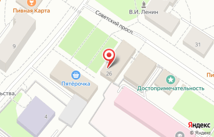 Магазин товаров для дома на Советском проспекте на карте