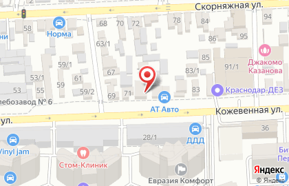 Участковый пункт полиции №3 на ​Кожевенной на карте