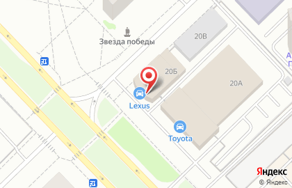 Автосалон Lexus на улице Академика Королёва на карте