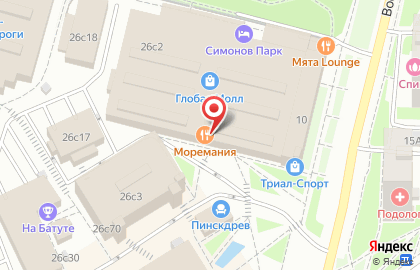 Центр Горящих Туров на улице Ленинская Слобода на карте