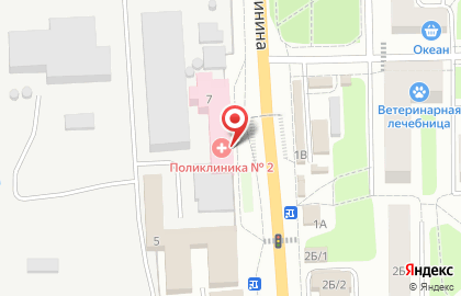 Поликлиника №2 Ликинская городская больница на улице Калинина в Ликино-Дулёво на карте