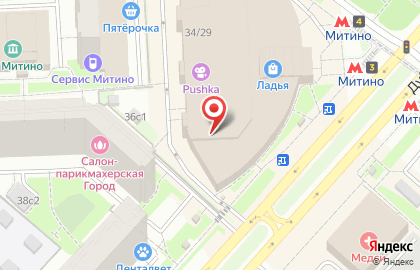 Магазин бытовой техники и электроники Эльдорадо в Москве на карте
