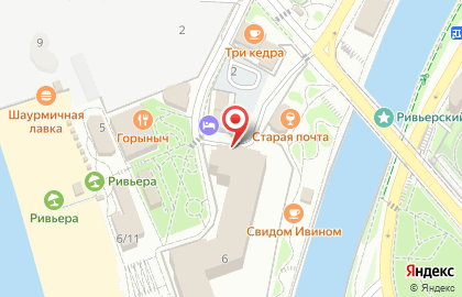 Продуктовый магазин Чайка в Ривьерском переулке на карте