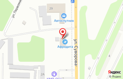 Афродита на улице Суворова на карте