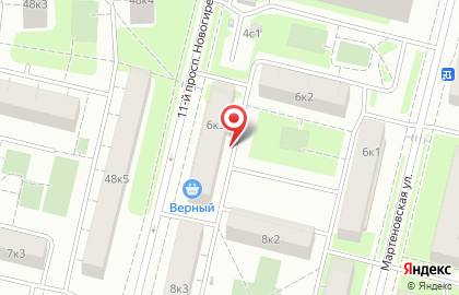 Оптовая компания Мега Трейд на Мартеновской улице на карте