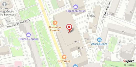 Подология на Краснопролетарской улице на карте