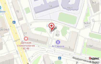 Автостоянка Мгса на Федеративном проспекте на карте