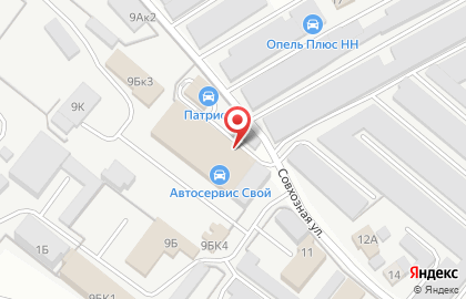 Сервисный центр Патриот в Нижнем Новгороде на карте