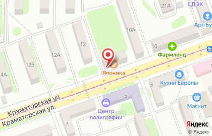 Компания Алгоритм на Краматорской улице на карте