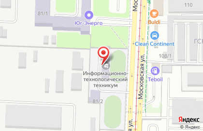 Краснодарский информационно-технологический техникум на Московской улице на карте