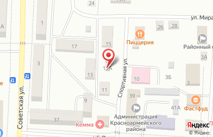 Ателье-магазин Меланж на Спортивной улице на карте