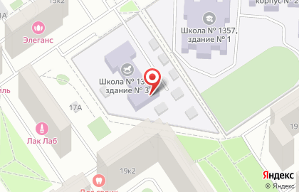 Средняя общеобразовательная школа №1357 с дошкольным отделением на Братиславской улице, 17 к 2 на карте
