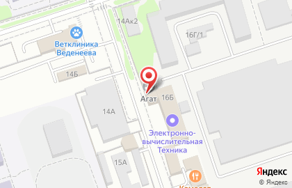 Кафе Агат в Волгограде на карте