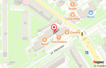 Магазин разливных напитков в Советском районе на карте
