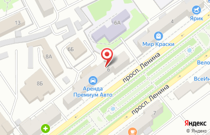 Арт-проект на проспекте Ленина на карте